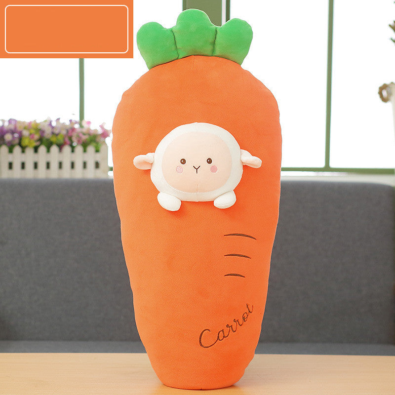 Fruit plush toy with animal head