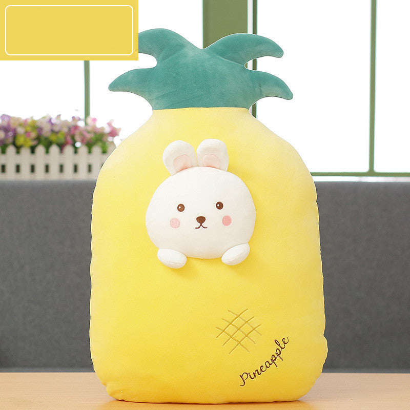 Fruit plush toy with animal head