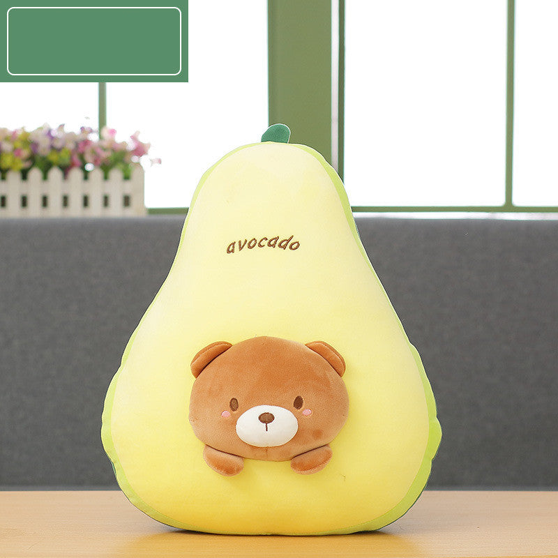 Fruit plush toy with animal head